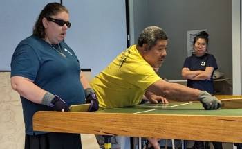 vision impaired table tennis