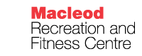 Logo featuring the name "Macleod" in bold red letters against a simple black background.